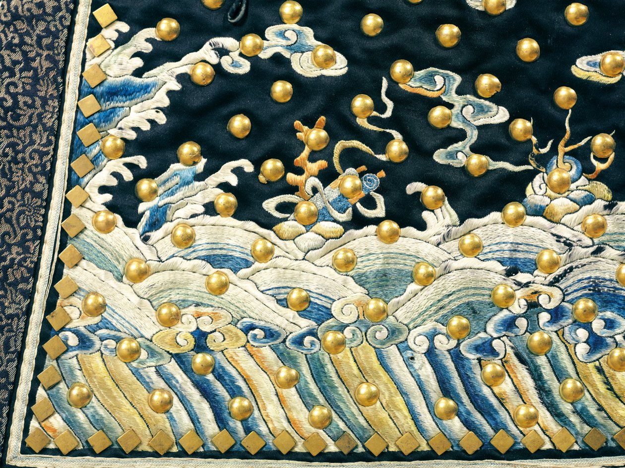 Uniforme cerimonial da rara guarda imperial, período Qianlong - Jiaqing de Qing Dynasty Chinese School