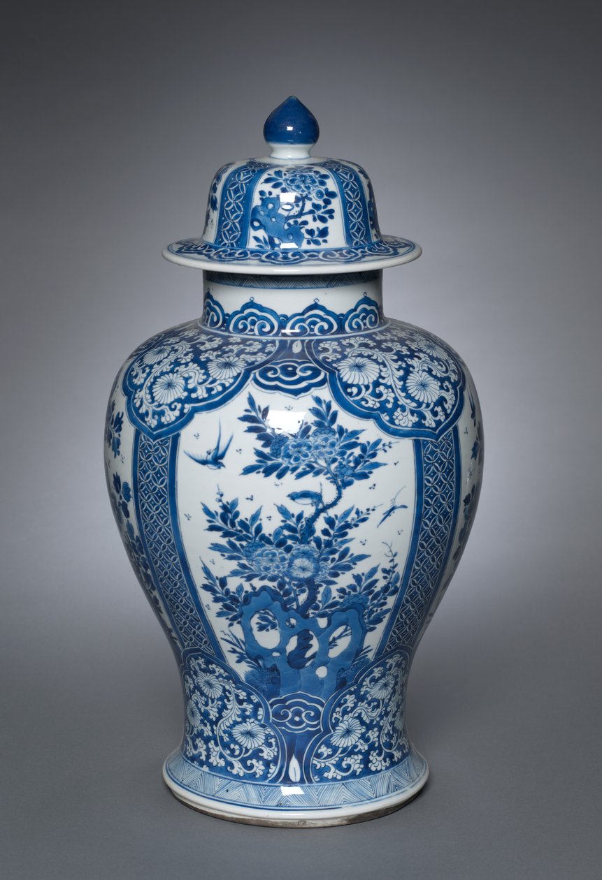 Vaso com tampa, 1662-1722 de Qing Dynasty Chinese School