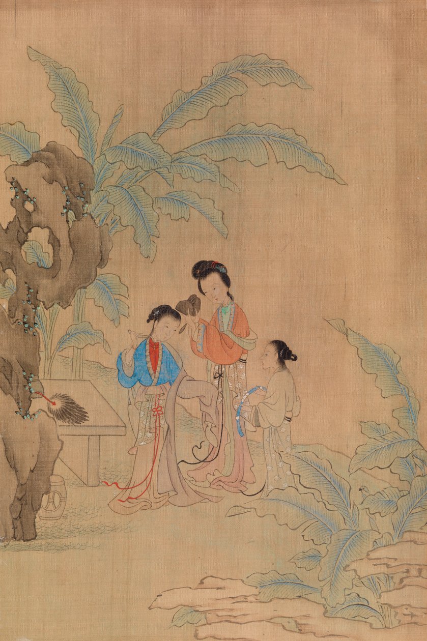 Três Figuras na Paisagem de Qiu Ying