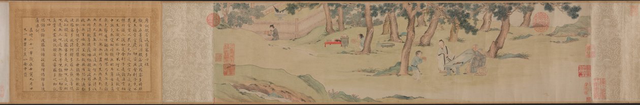 Zhao Mengfu Writing the Heart (Hridaya) Sutra in Exchange for Tea de Qiu Ying
