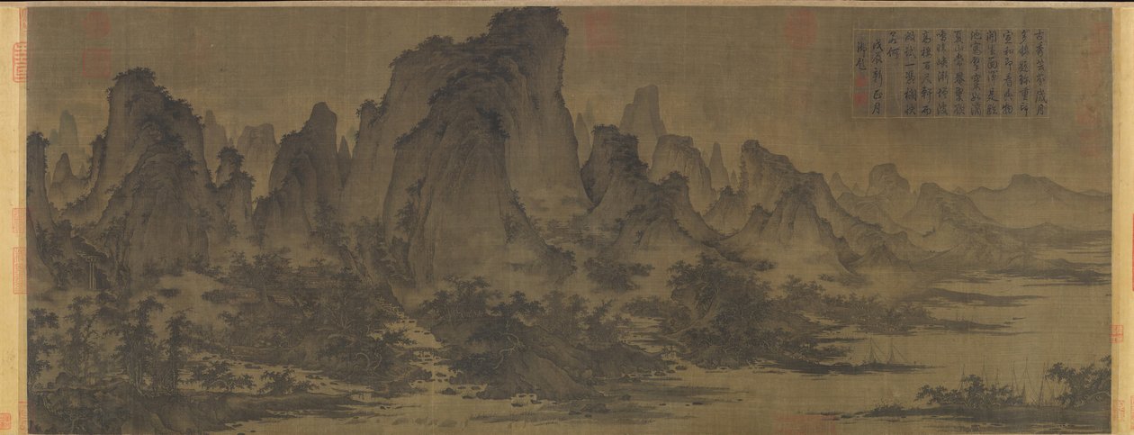 Montanhas de verão, ca. 1050. de Qu Ding