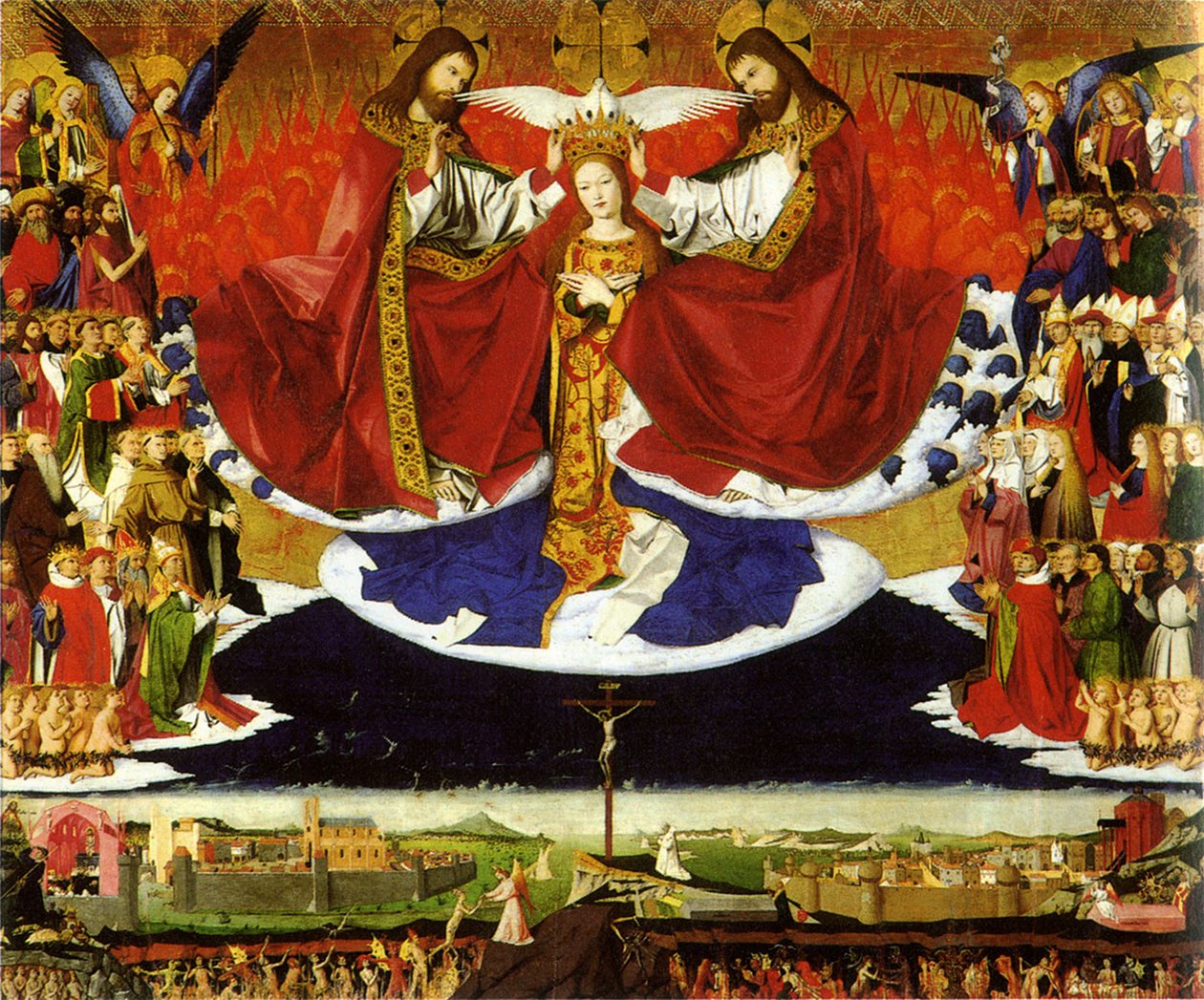 A Coroação da Virgem, 1454 de Quarton