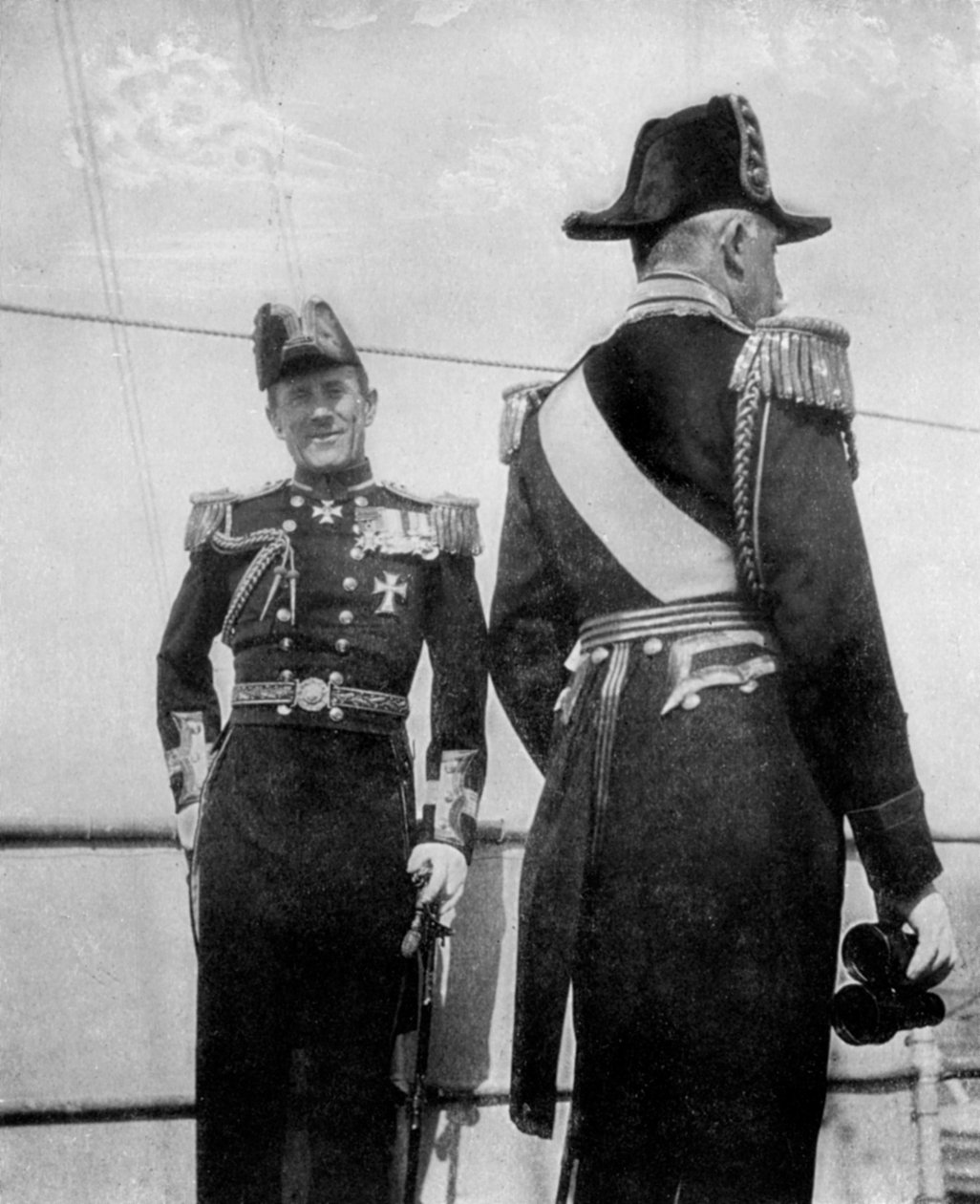 Comodoro Keppel com o duque de Connaught, 1908 de Queen Alexandra