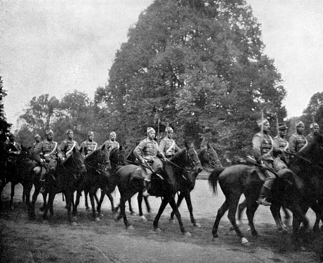 Hussardos dinamarqueses em Bernsdorff, 1908 de Queen Alexandra