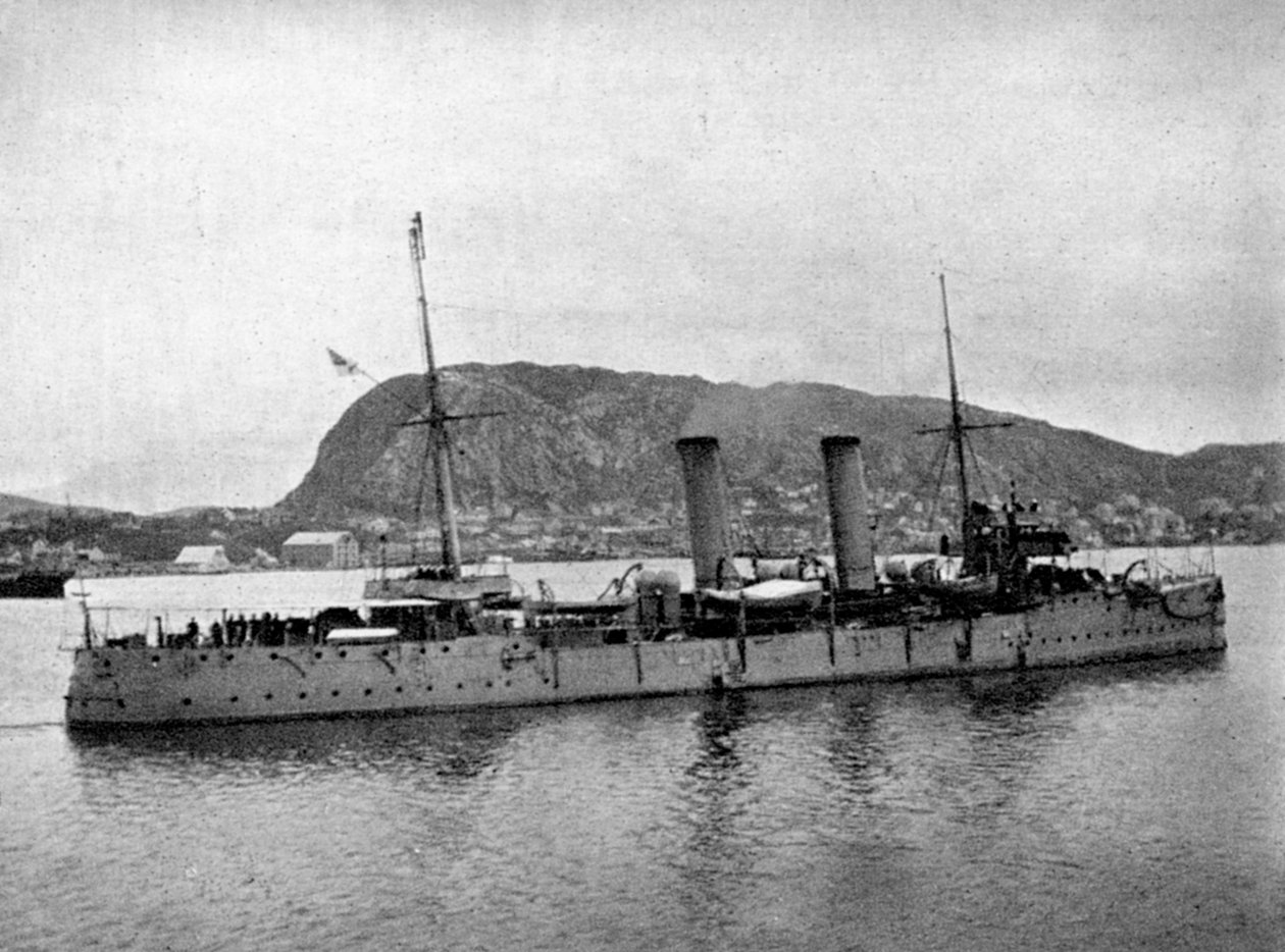 HMS Spartan fora da Noruega, 1904 1908. de Queen Alexandra