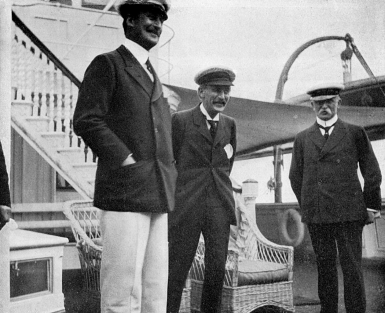 Sir Charles Hardinge, Sir Arthur Nicolson e General Sir John French, 1908 de Queen Alexandra