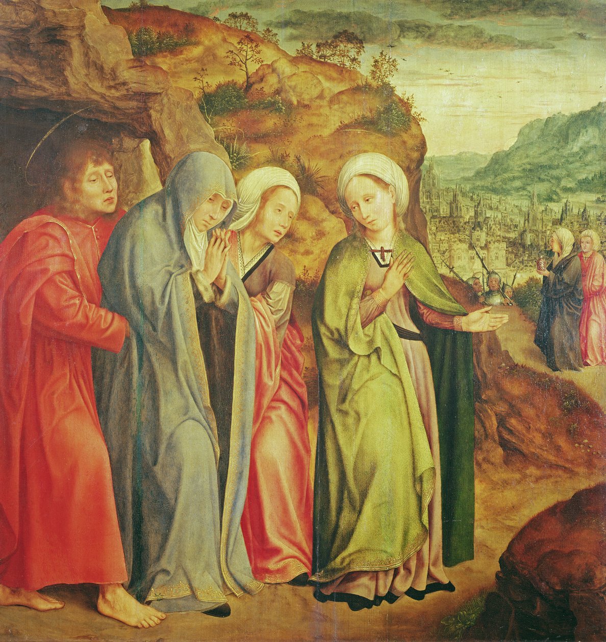 Lamentação após a morte de Cristo de Quentin Massys or Metsys