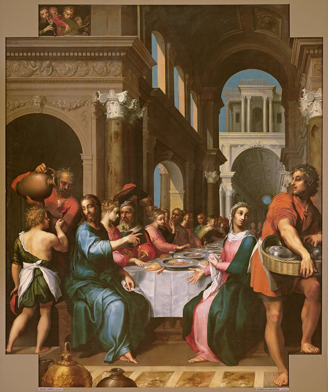 O casamento em Caná, c.1618-20 de Quentin Varin