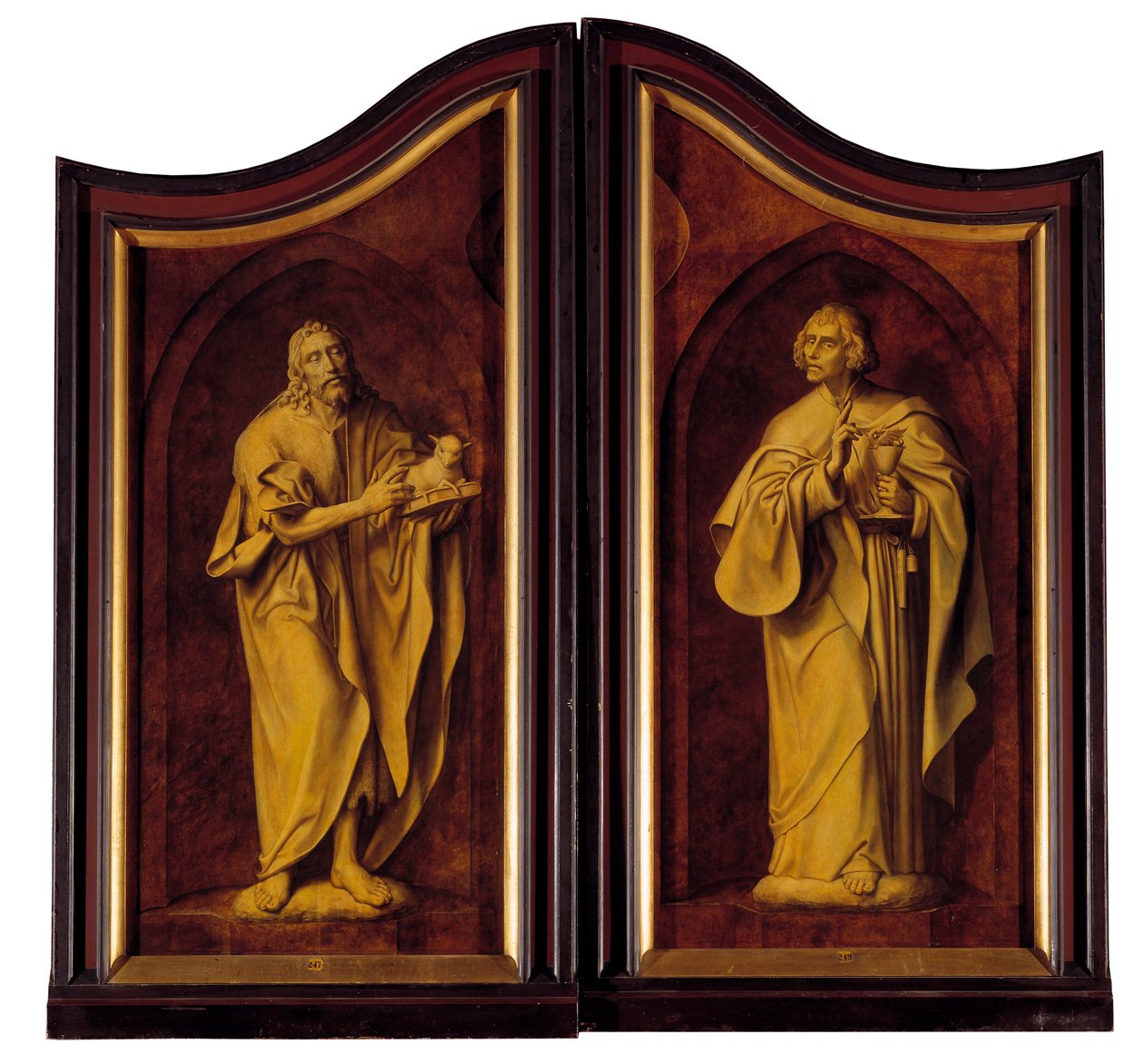 Altarpe do Grémio de Marceneiros, fechado (óleo sobre painel) de Quentin Massys or Matsys