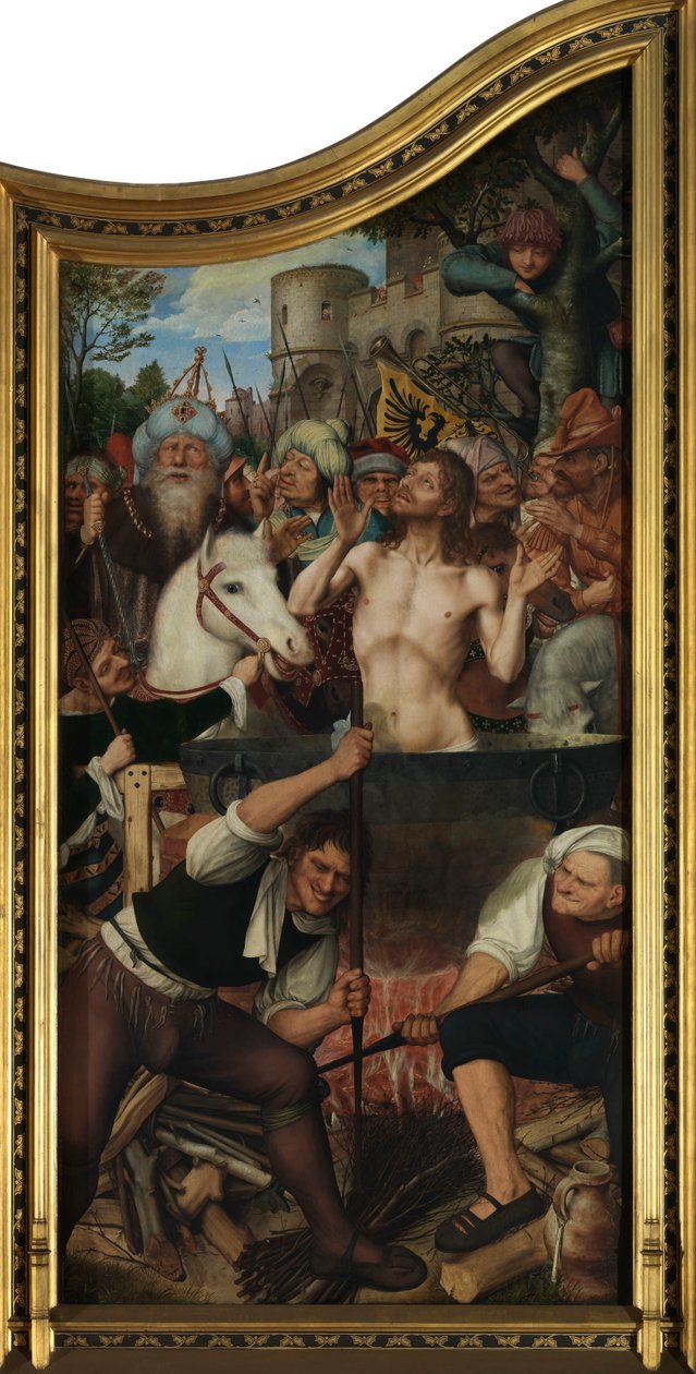 Peça Altar da Guild of the Joiners (óleo sobre painel) de Quentin Massys or Matsys