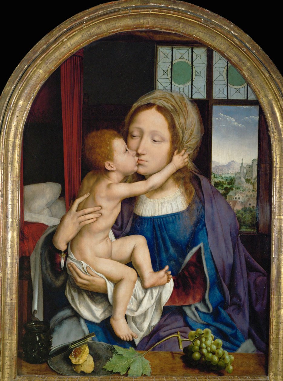 Nossa Senhora e o menino ... de Quentin Metsys