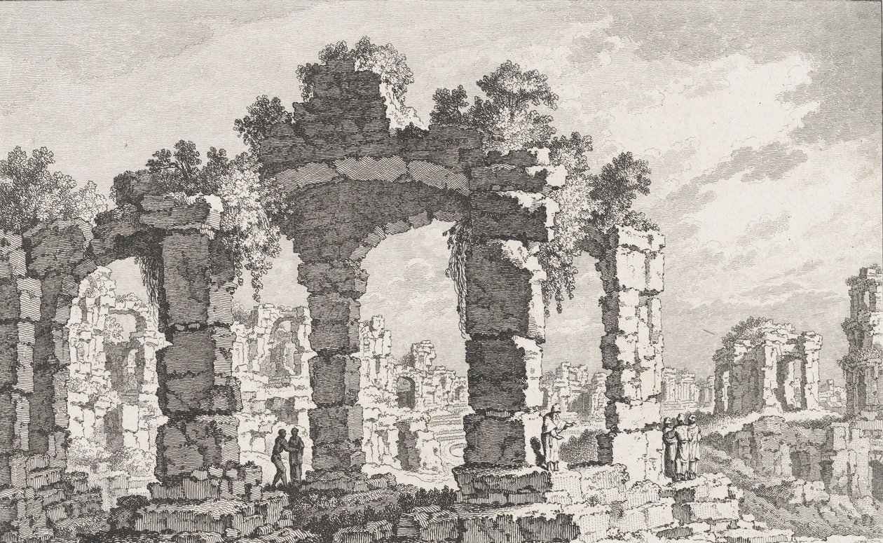Ruínas de Cumes, século XVIII. de Quentin Pierre Chedel