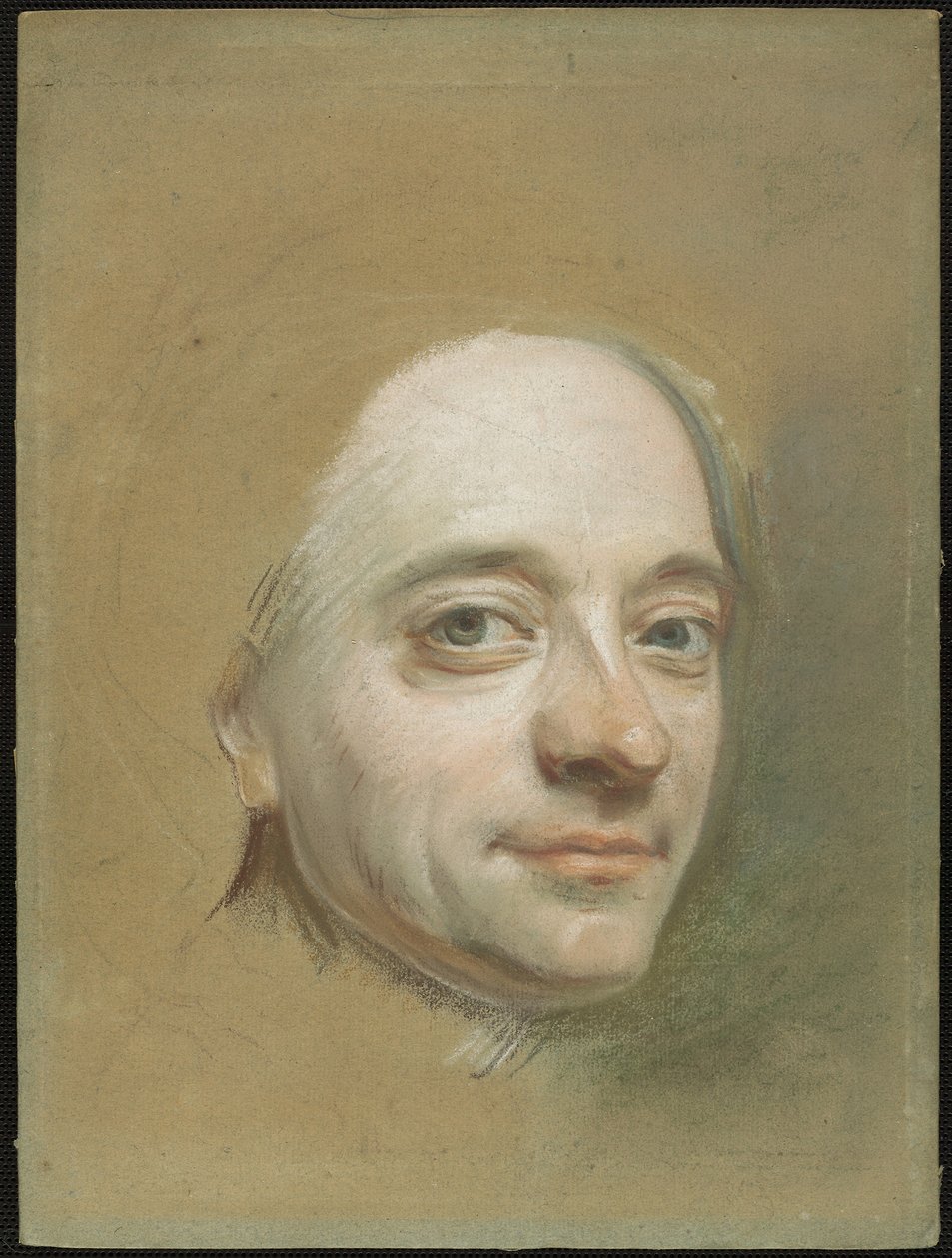 Auto-retrato, c.1737 (pastel sobre papel vegetal) de Quentin de la Latour