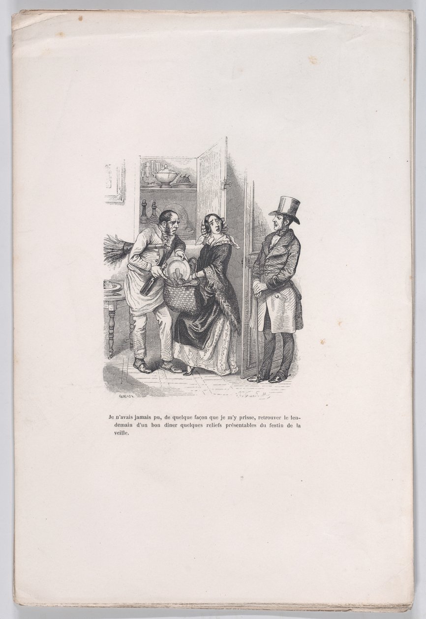 Restos das Pequenas Misérias da Vida Humana, 1843. de Quichon