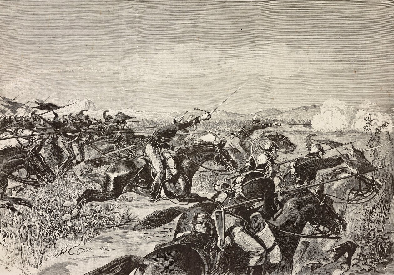 Cobrança do Regimento de Cavalaria de Savoy, 10 de setembro de Quinto Cenni