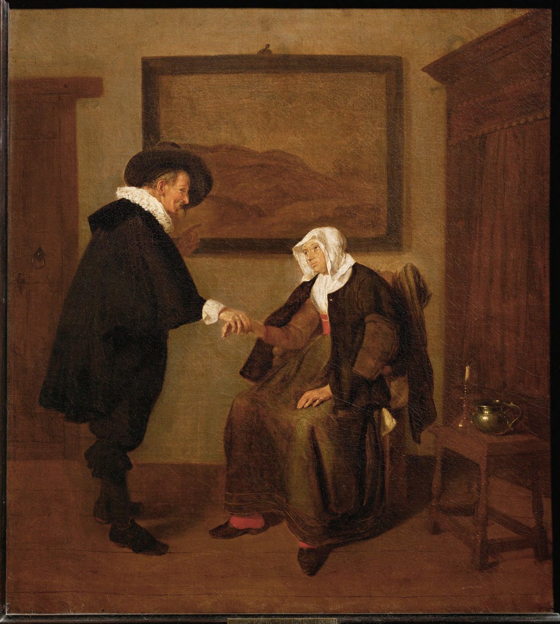 La Consultation - O exame médico ... de Quiringh Gerritsz. van Brekelenkam