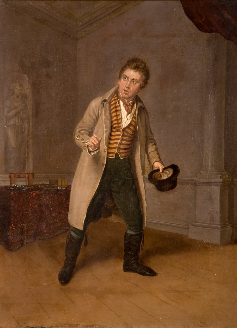 John Emery como Tyke em "A Escola de Reforma" de Thomas Morton de R. Robinson