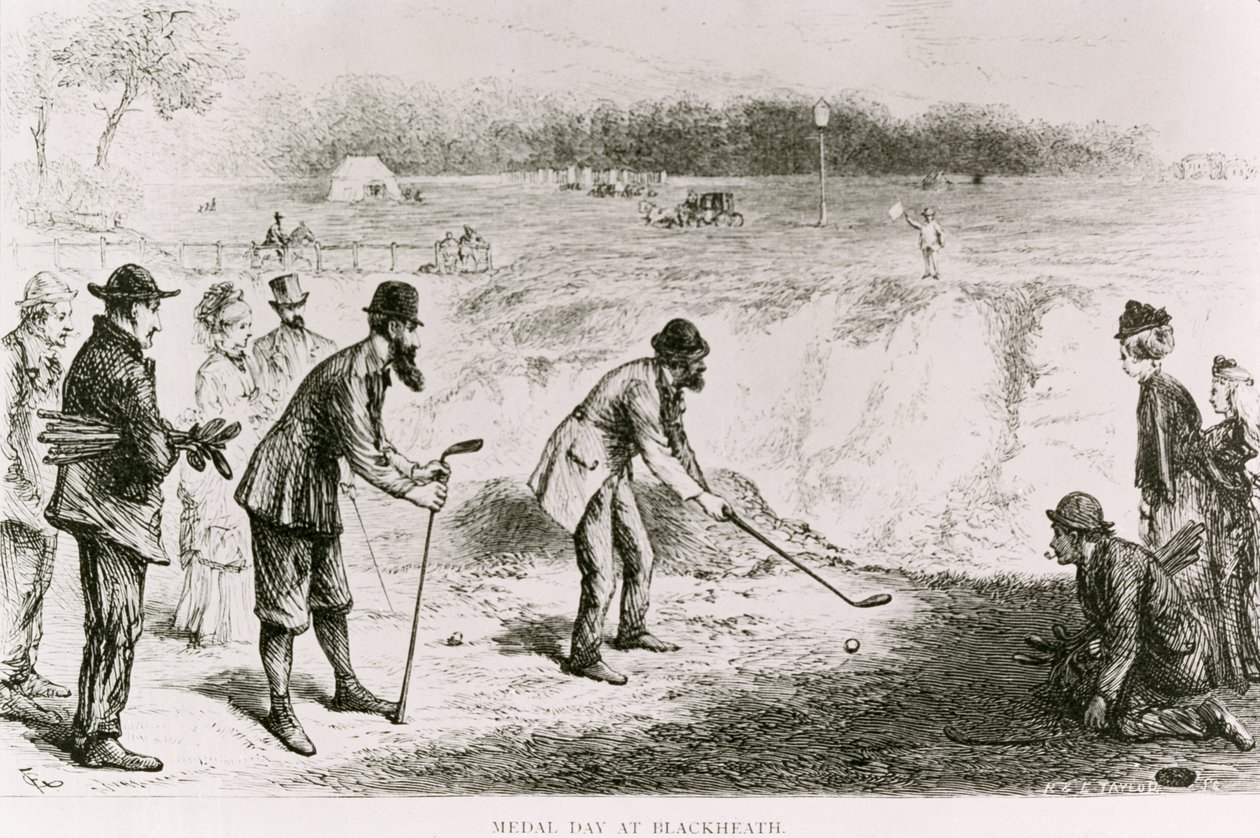 Dia da Medalha em Blackheath, ilustração do Daily News, 1874 de R. and E. Taylor