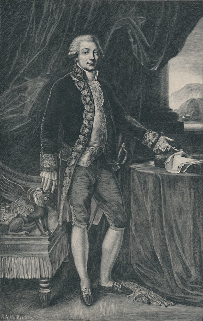 Carlo Buonaparte - Pai de Napoleão Bonaparte, 1804, 1896 de R. A. Muller