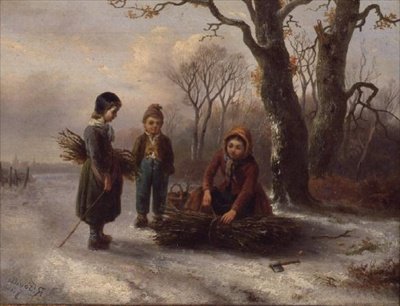 Diário de Crianças, c.1884 (painel) de R. Favelle