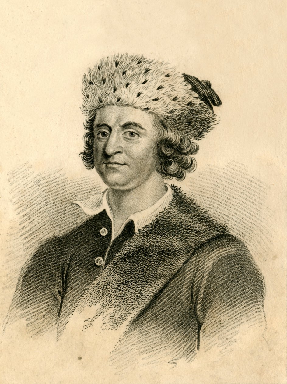 Bampfylde Moore Carew - rei dos mendigos, 1821. de R. Page