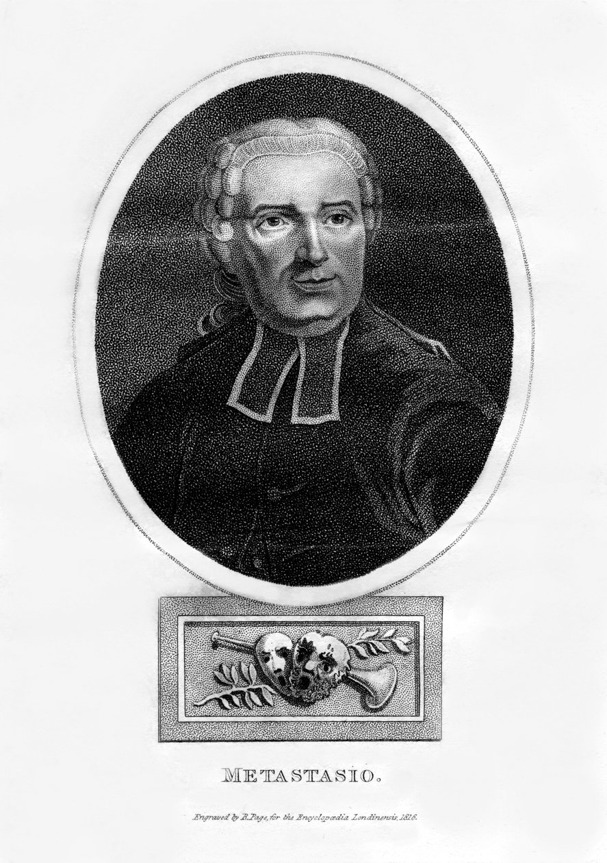 Metastasio, poeta italiano, 1816. de R. Page
