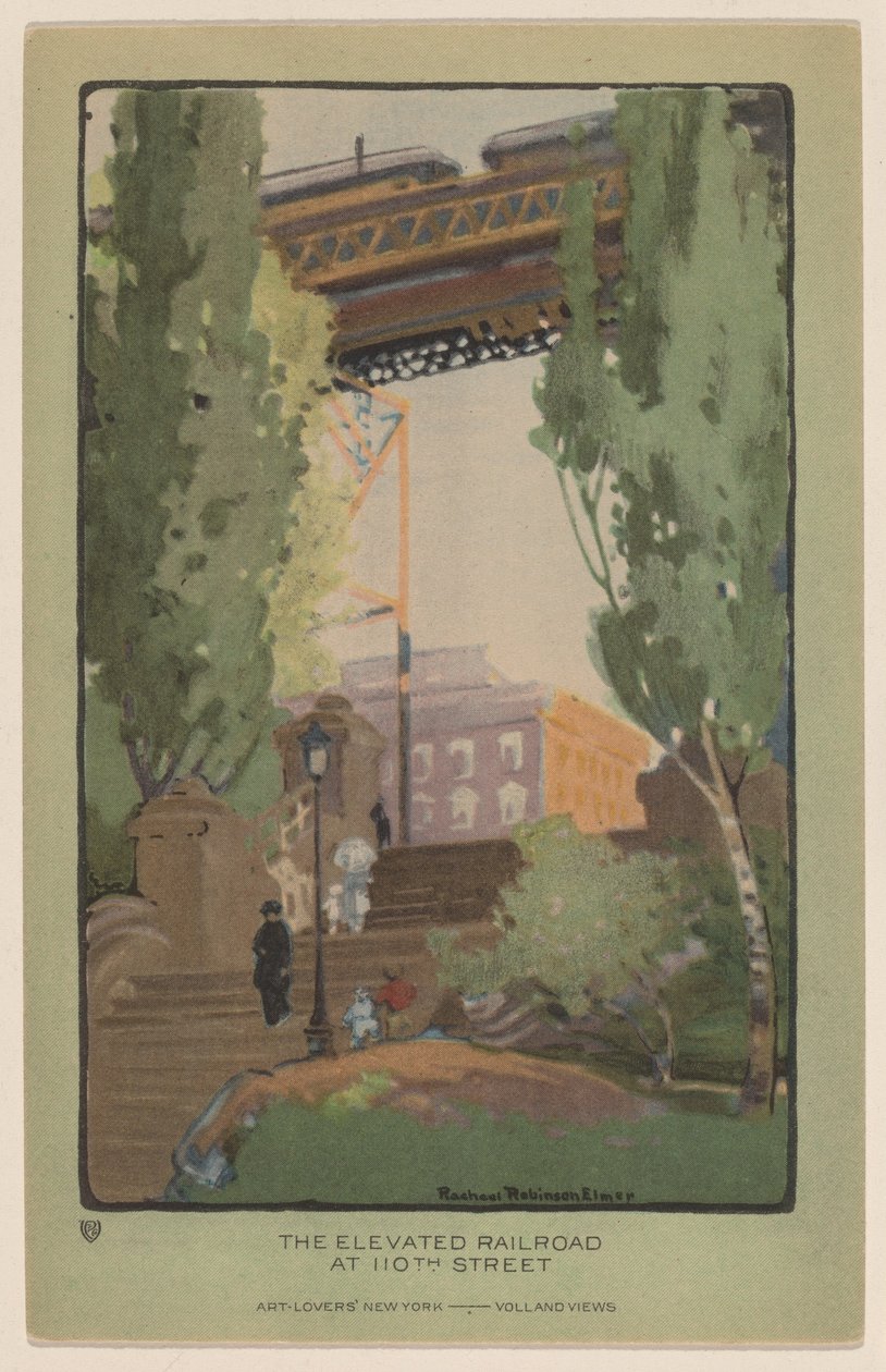 A Ferrovia Elevada na 110th Street de Rachael Robinson Elmer