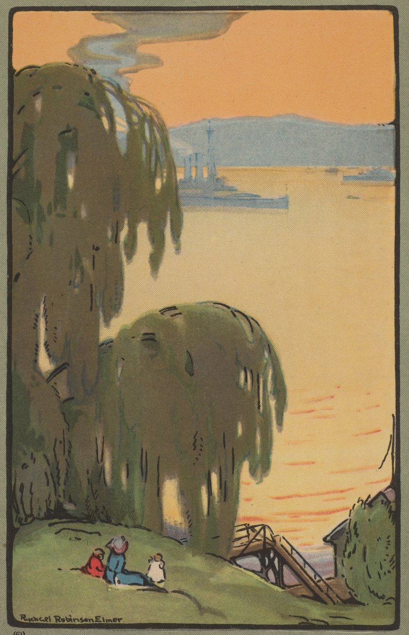 O Hudson da Riverside Drive, 1914. de Rachael Robinson Elmer