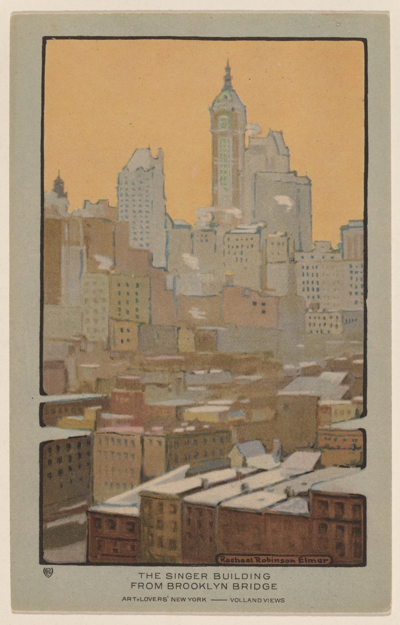 O edifício Singer da ponte do Brooklyn de Rachael Robinson Elmer