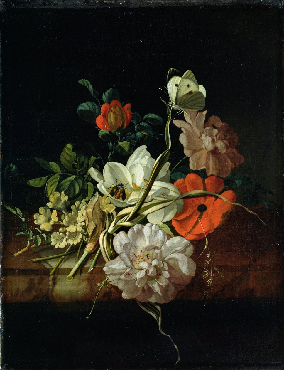 Ainda vida com flores de Rachel Ruysch