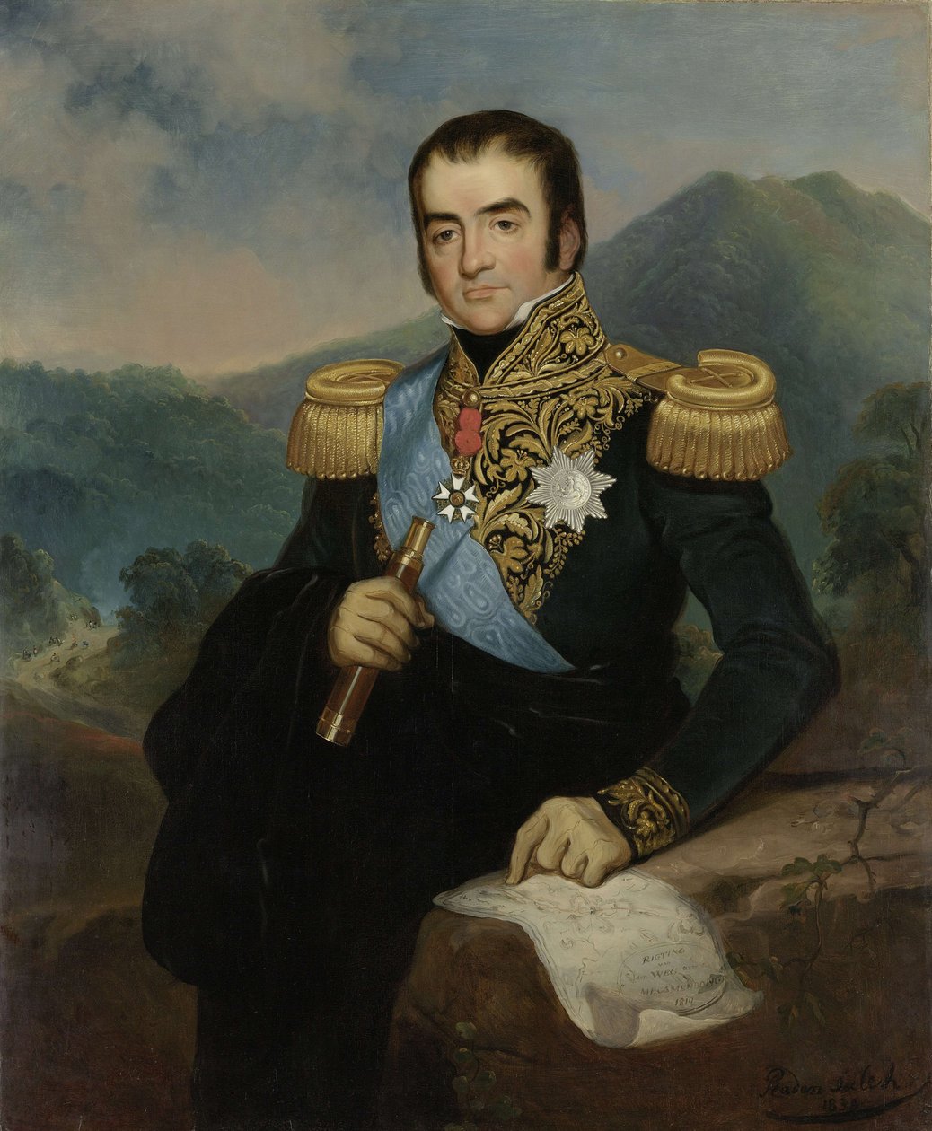 Retrato Governador-Geral Herman Willem Daendels de Raden Saleh