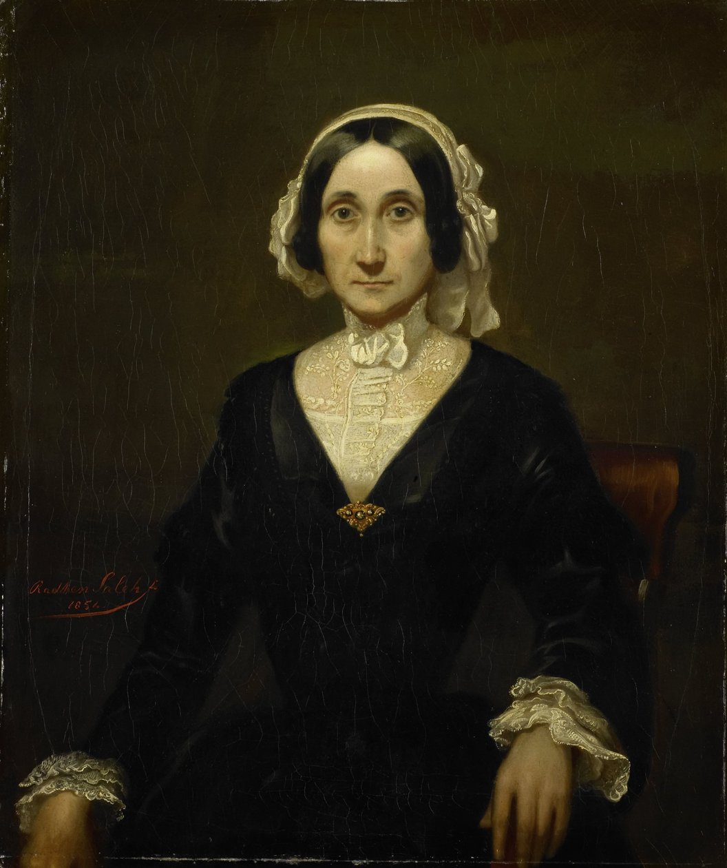 Retrato da Sra. W.J.S. van Alphen, Baronesa van Reede van Oudtshoorn de Raden Sarief Bastaman Saleh