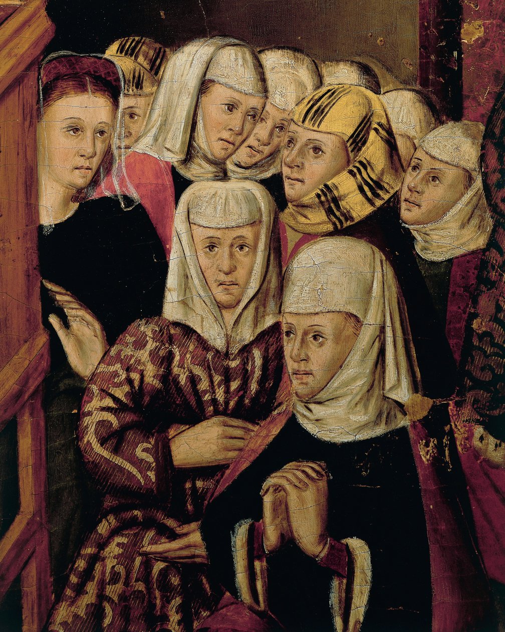 Pregação, detalhe do Altar de San Bernardino, de Joan Figuera e Tomas Rafael (activo na segunda metade do século XVI), tempera em painel, 399x253 cm. Pormenor. de Rafael & Figuera Joan (active c.1454 1477) Tomas