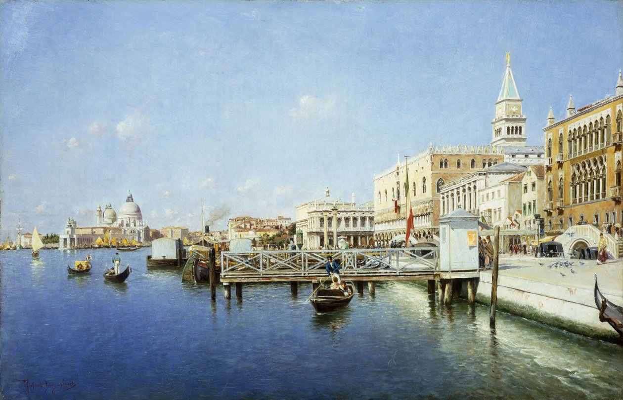 Uma vista de Veneza de Rafael Senet
