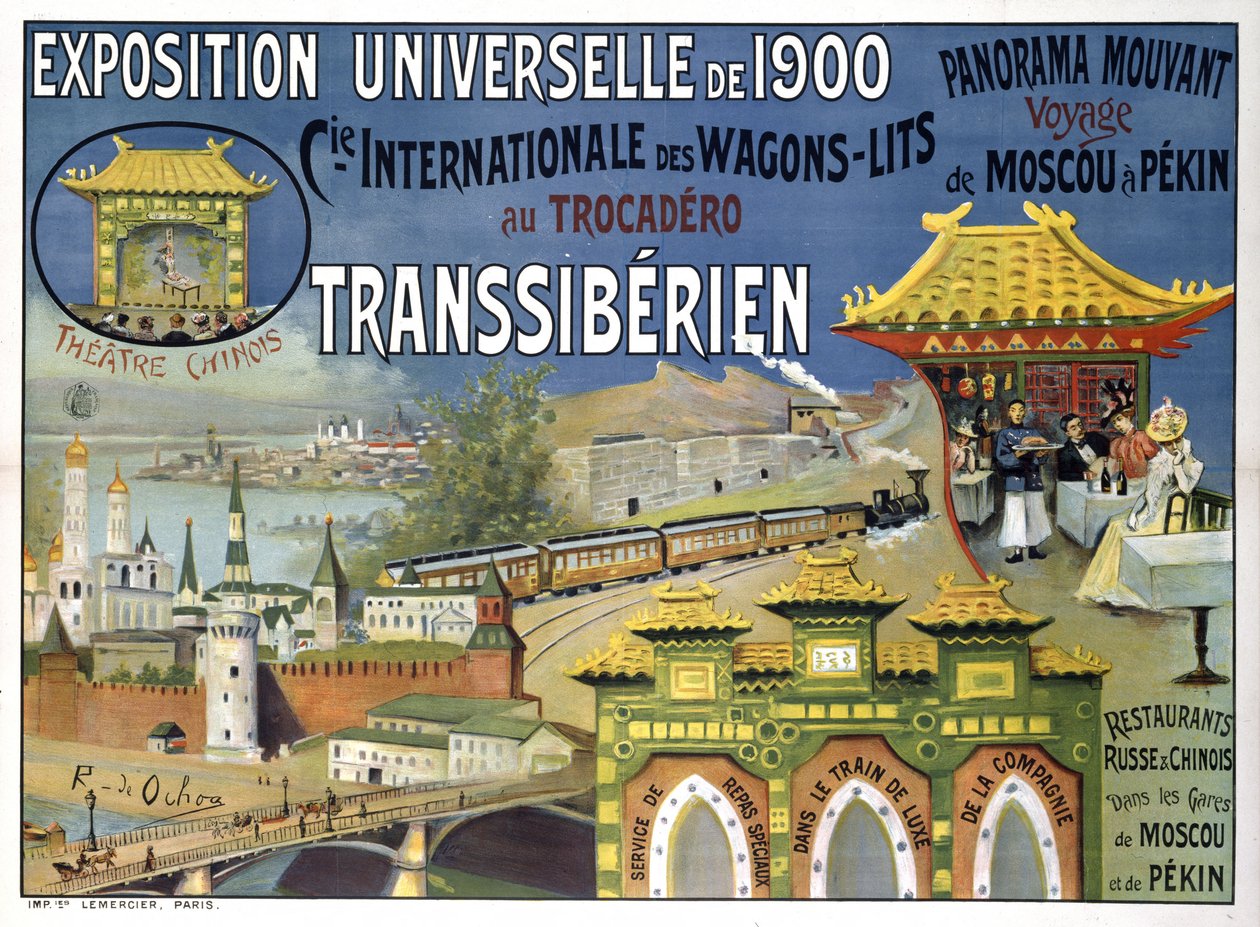 Exposição Universal 1900. Compagnie Internationale des Wagons-Lits, 1900. de Rafael de Ochoa y Madrazo