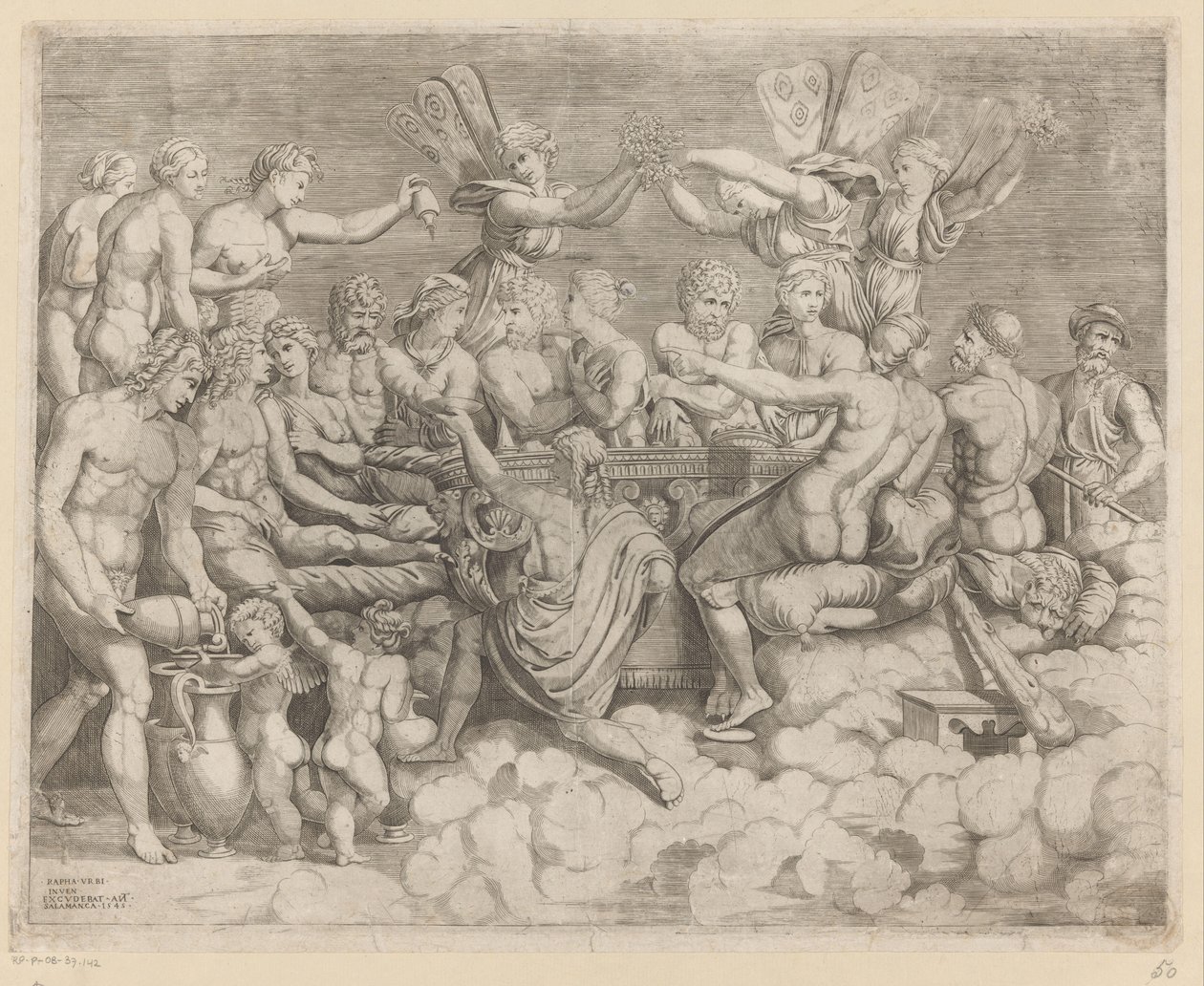 Festa dos Deuses
O casamento de Psyche (lado esquerdo) de Rafaël