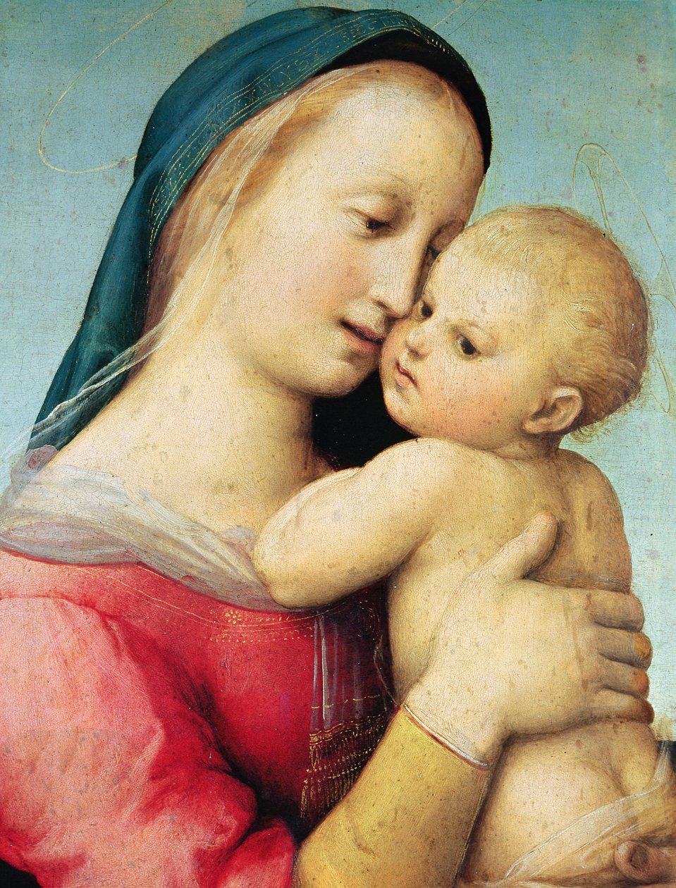 Detalhe do &39;Tempi&39; Madonna, 1508 de Raffaello Sanzio Raphael