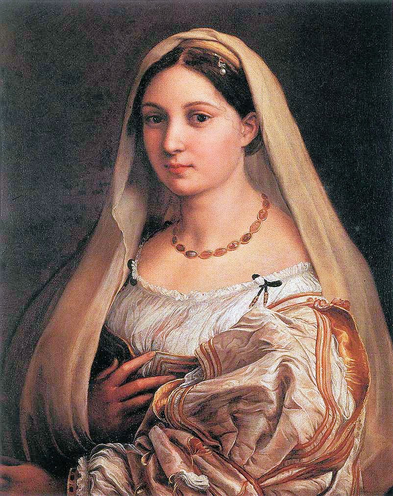 Mulher velada de Raffaello Sanzio Raphael