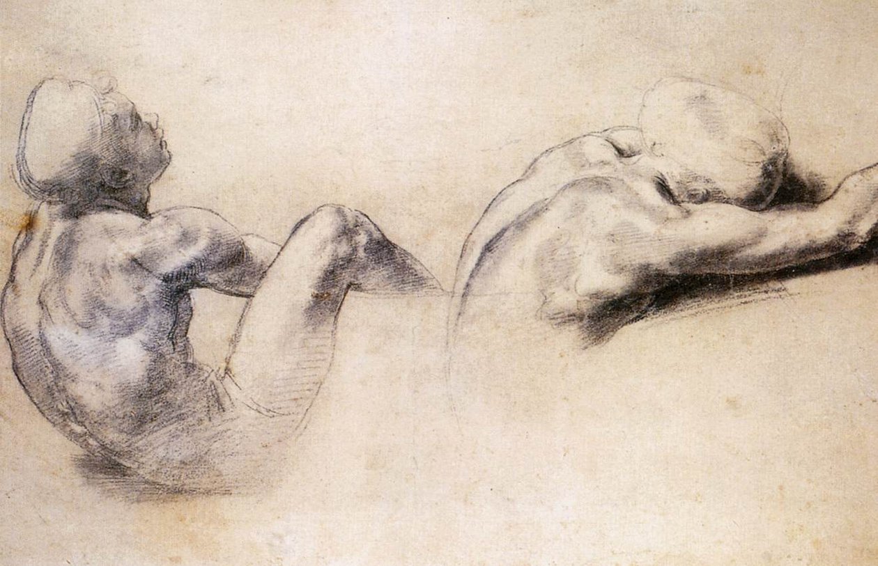 Figura Estudos de Raffaello Sanzio Raphael