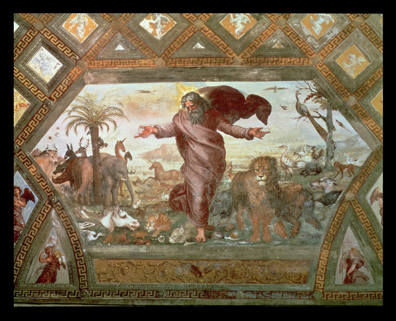 Deus Criando a Terra de Raffaello Sanzio Raphael