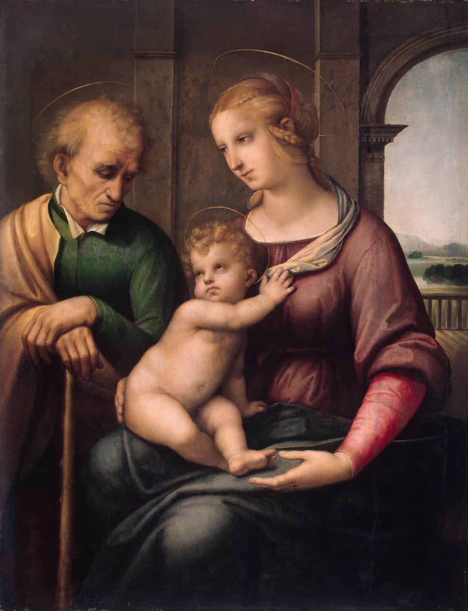 Madonna com Beardless St Joseph de Raffaello Sanzio Raphael
