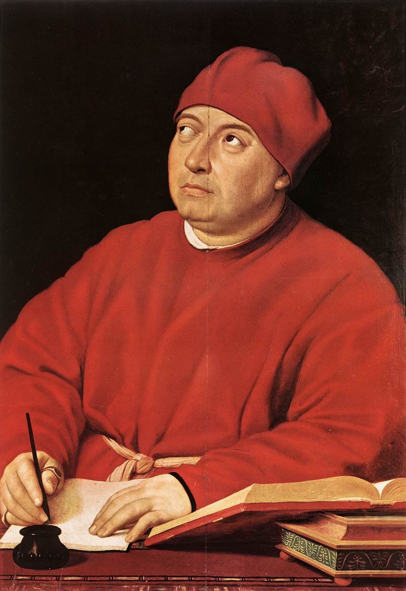 Retrato de Tommaso Inghirami de Raffaello Sanzio Raphael