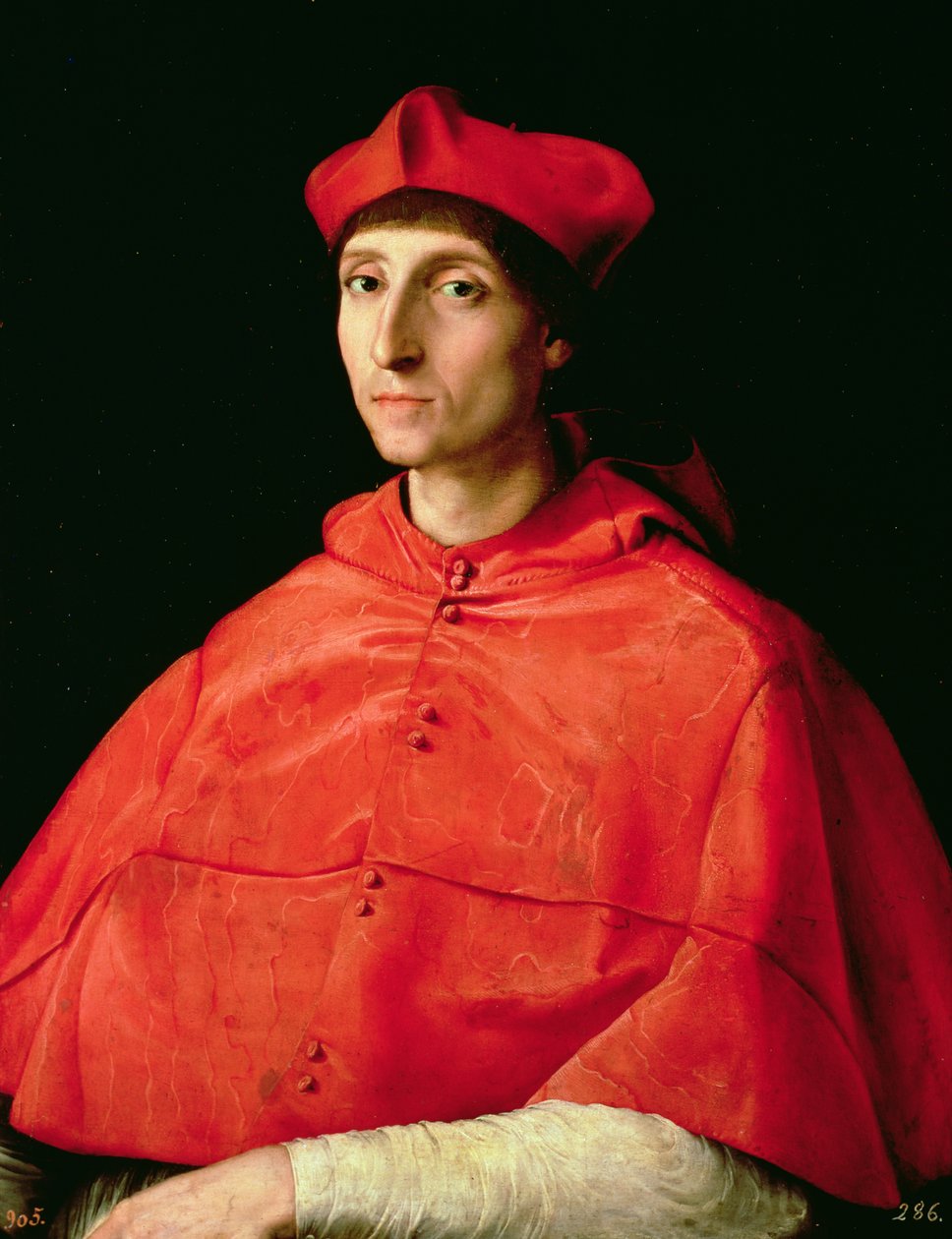 Retrato de um cardeal de Raffaello Sanzio Raphael
