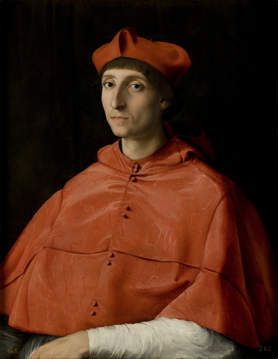 Retrato de um cardeal de Raffaello Sanzio Raphael