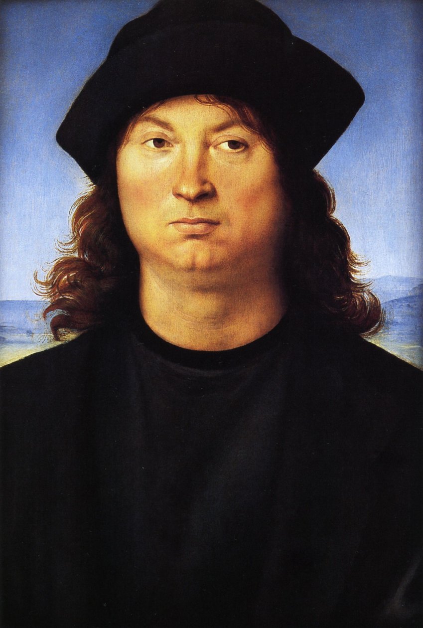 Retrato de um homem de Raffaello Sanzio Raphael