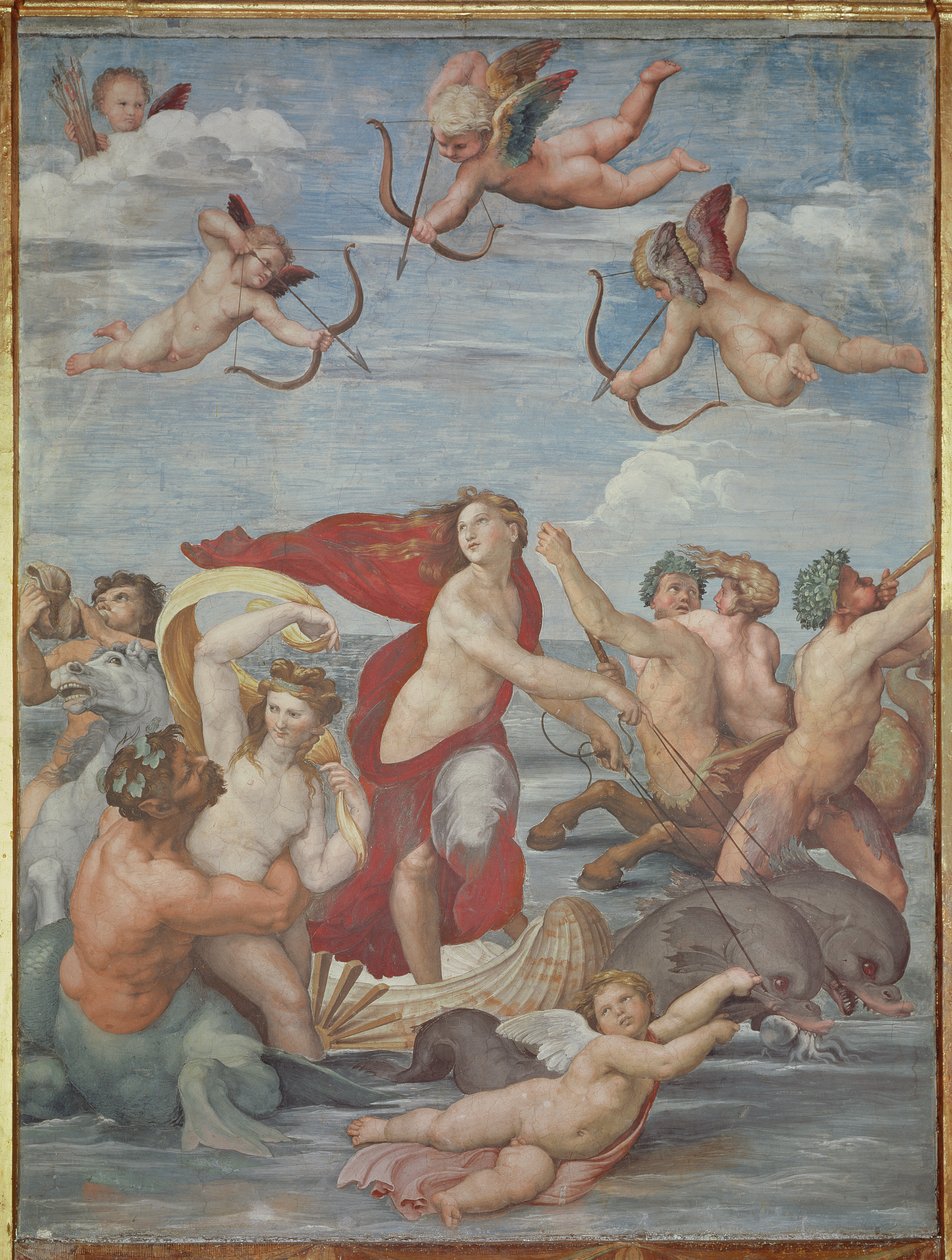 O triunfo de Galatéia, 1512-14 de Raffaello Sanzio Raphael