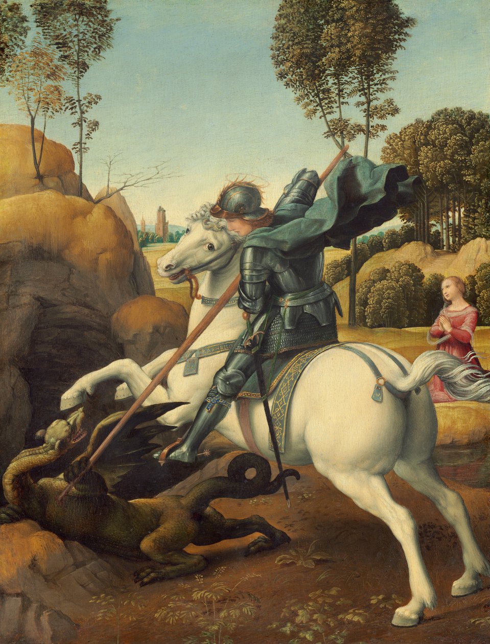 São Jorge e o Dragão de Raffaello Sanzio Raphael