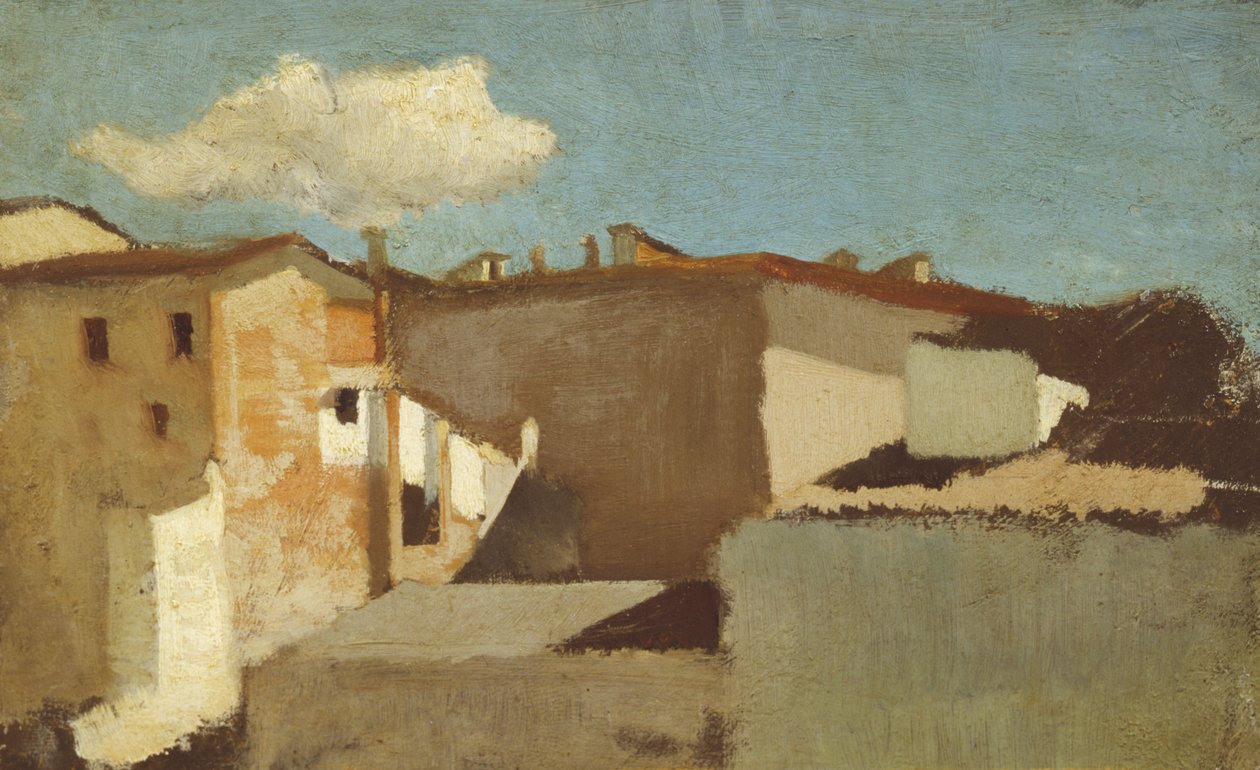 Telhados ao sol de Raffaello Sernesi