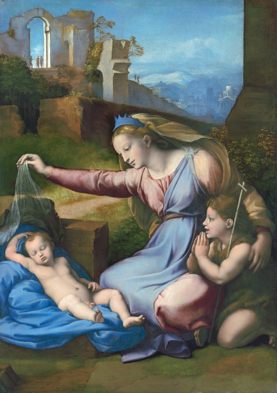 Madona com o diadema azul de Raffaello Sanzio