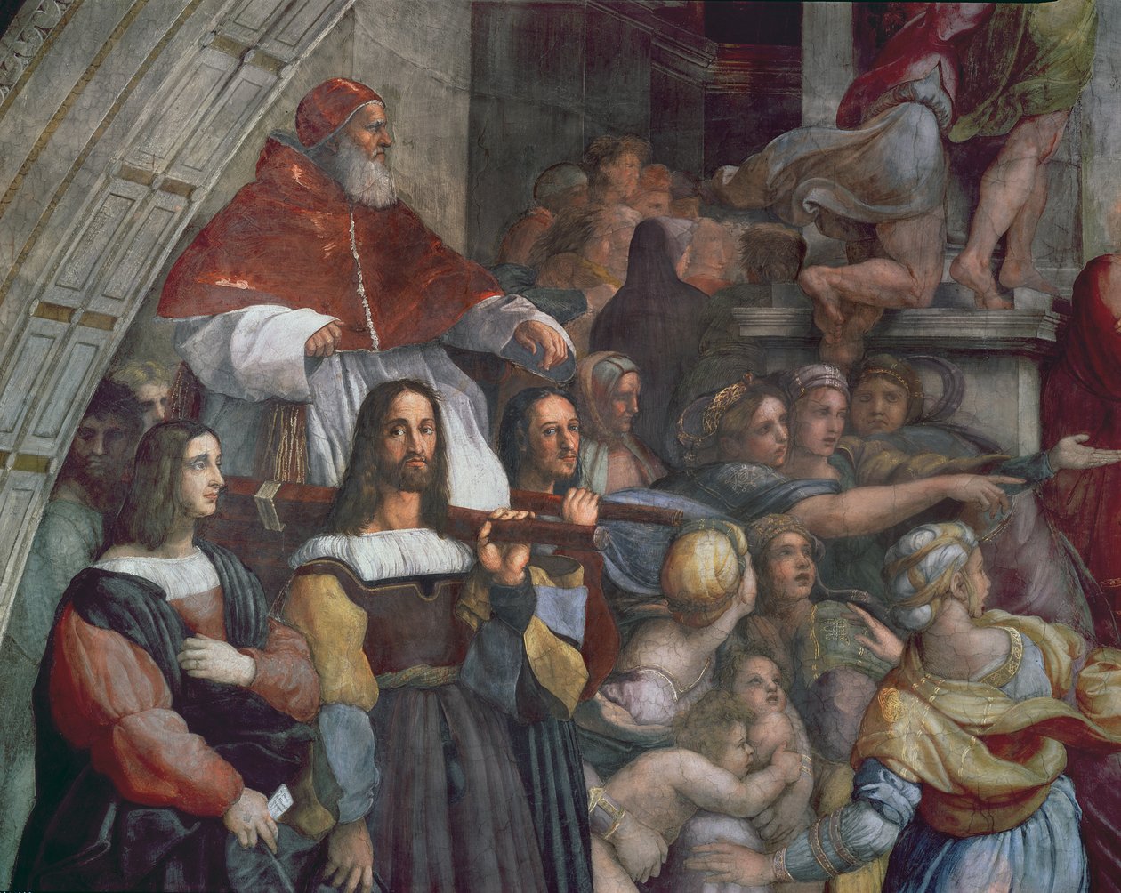Expulsão de Heliodoro do Templo de Raffaello Sanzio Raphael